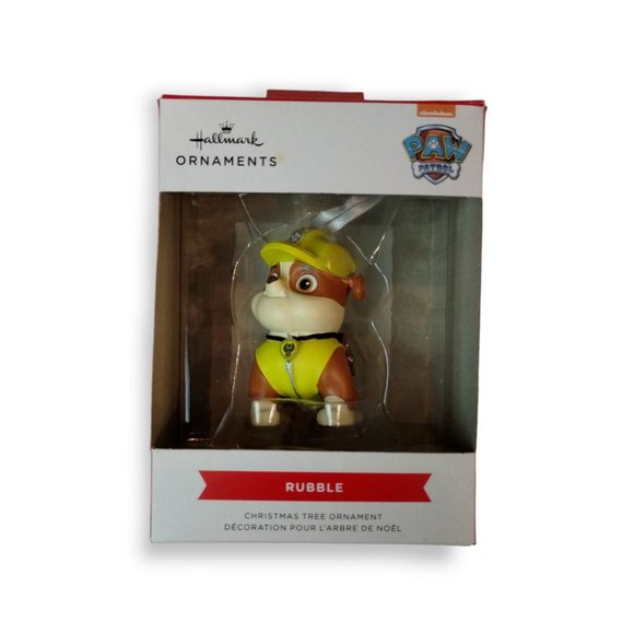 Hallmark Ornaments Paw Patrol Rubble Christmas Tree Ornament New - Picture 7 of 7